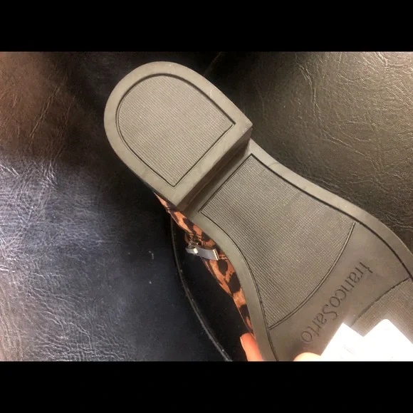 Franco Sarto Leopard Print Boots - Picture 9 of 11